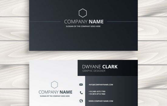 black and white business card templates by Catdi Printing