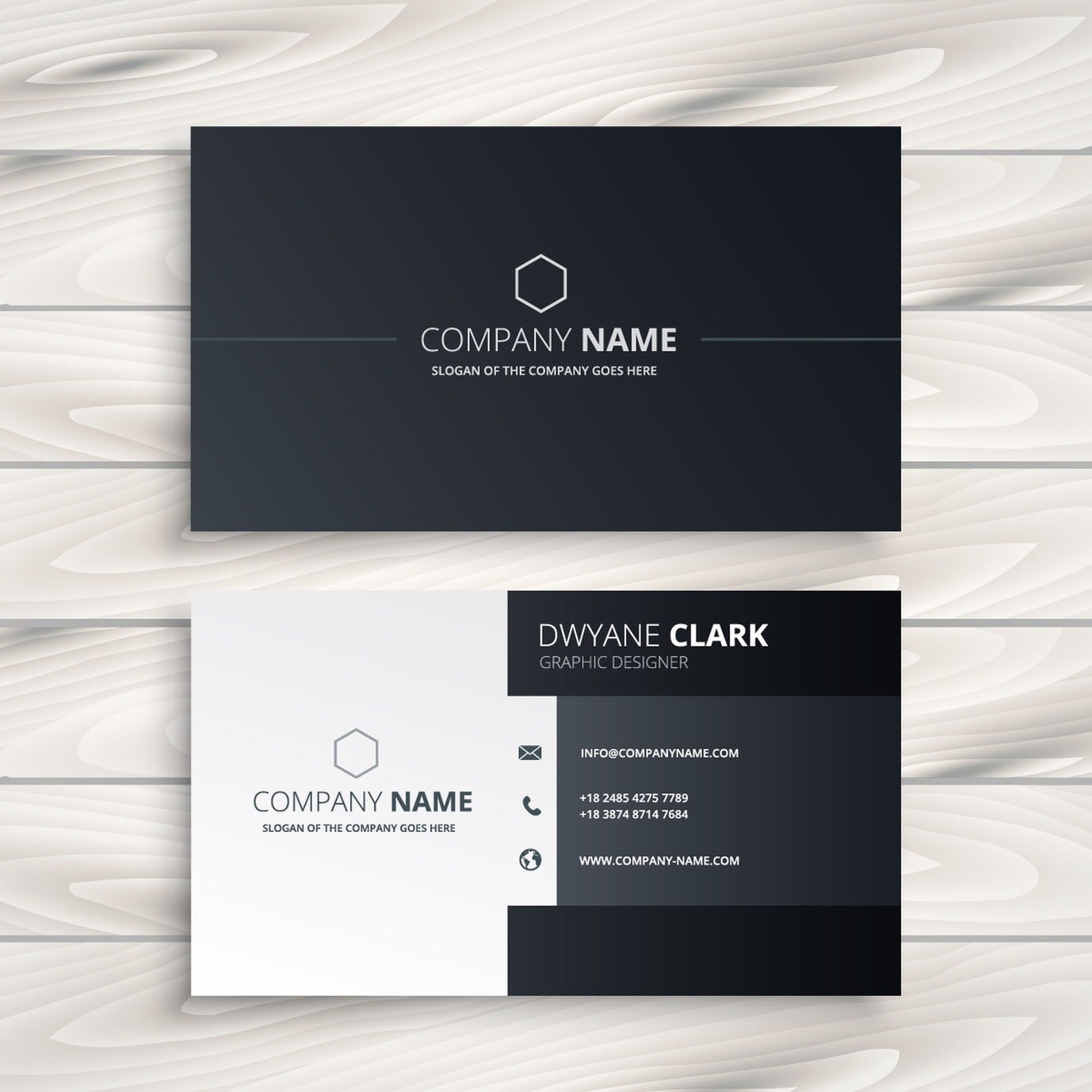 black and white business card templates by Catdi Printing