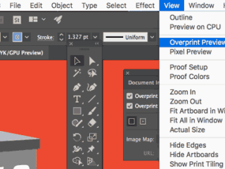 view overprint preview illustrator 2