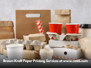 Brown Kraft Paper Printing Services at www.catdi.com