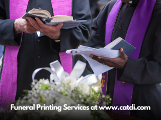 Funeral Printing Services at www.catdi.com