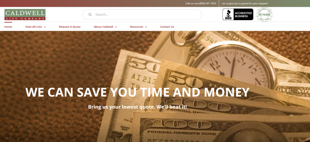 Top 5 Mailing List Companies for Direct Mail 3 Caldwell Leads